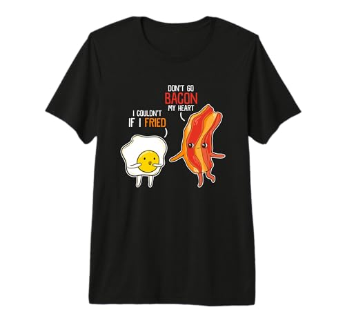 Bacon Egg Pun Breakfast Don't Go Bacon on My Heart Outfit Premium Tri-Blend T-Shirt
