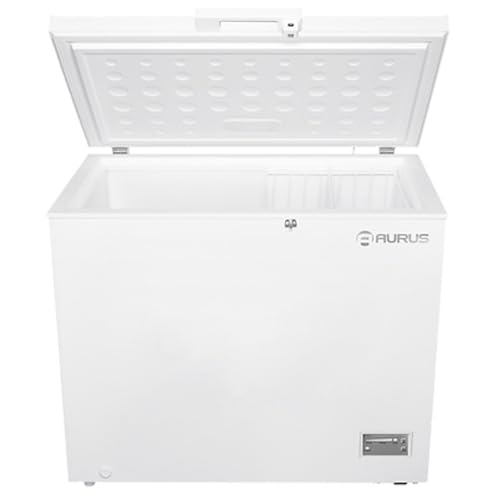 La Mejor Selección de Congelador 7 Pies los 5 más buscados. 47 Aurus Afc07W Congelador Horizontal, Blanco, 7P3, Ruedas, Seguro Con Llave