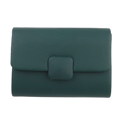 Ital Design KLEINE DAMEN CLUTCH KUNSTLEDER ABENDTASCHE SCHULTERTASCHE GRÜN