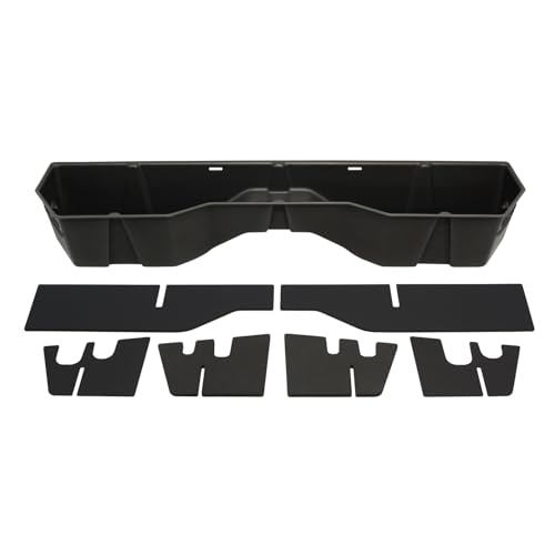 DU-HA Under Seat Storage fits 2004-2024 Nissan Titan King Cab & Crew Cab | Dark Gray Heavy-Duty Back Seat Multi Tool Organizer, Includes 2-Piece Dividers | 40011