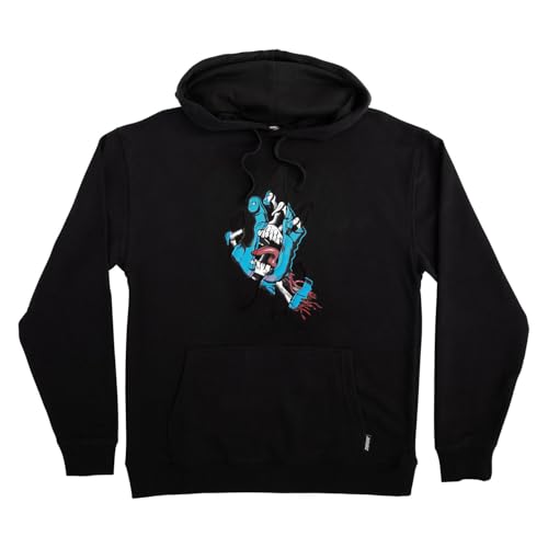 SANTA CRUZ Pullover Hooded Sweatshirt Torn Hand Skate Hoodie