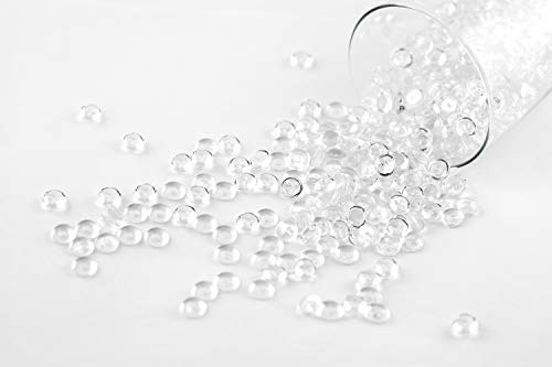 Creativery ca.100g Beutel Tautropfen ca. Ø 7 mm Raindrops Kristalltau Deko Streudeko Granulat Dekogranulat transparent (klar/transparent) Cover