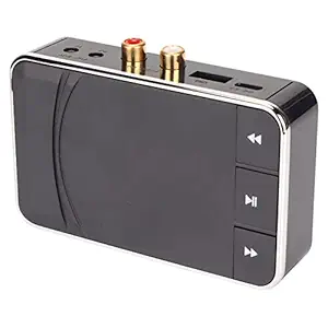 Bluetooth5.0 Transmitter and Receiver, T39 NFC 2 in 1 Wireless Bluetooth Adapter 15m Effective Range, 3.5mm AUX or RCA Input Speaker, for Wired Speaker, Soundbar, Home Theater