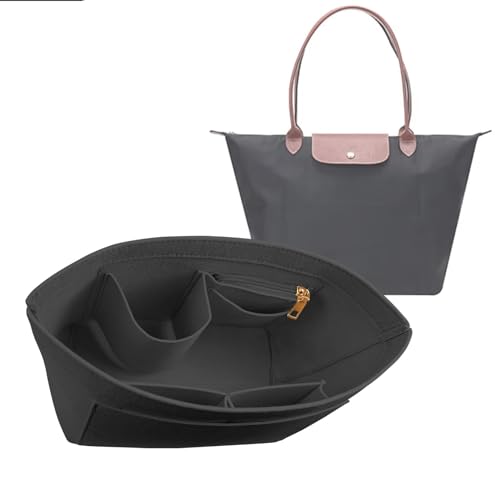 Lckaey Y012-darkgrey-L Organiseur de sac à main pour sac Le pliage, taille L, gris foncé