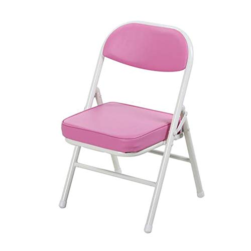 ZHDWM Chair Folding Chair Child Seat Steel Frame Software Office Computer Lounge Chair Folding chair (Color : C)