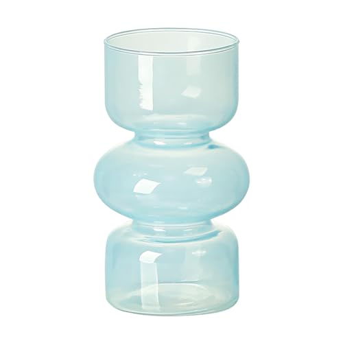 Transparente Glasvase in Grün