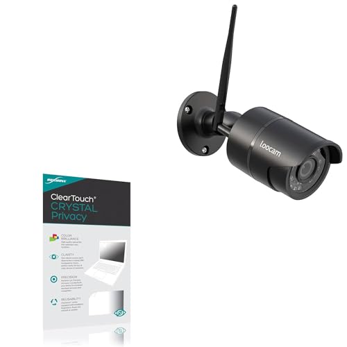 BoxWave Screen Protector Compatible with Loocam Wireless Security Camera System with Monitor (LT8W4B-4B42S-199) - ClearTouch Crystal Privacy (2-Pack), Privacy Screen Protector Flexible Film Clear