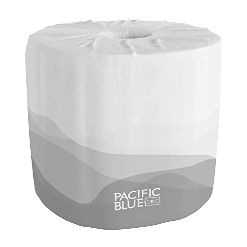 Pacific Blue Basic Standard Roll Embossed 2-Ply Toilet Paper by GP PRO (Georgia-Pacific), 80 Rolls...