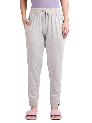 Image of TWIN BIRDS Women Cotton Textured Night Pant | Pyjama Loungewear Sleepwear