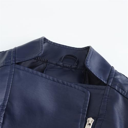 Veste en similicuir noir DGKaxiyaHM pour vos sorties citadines en automne - 3