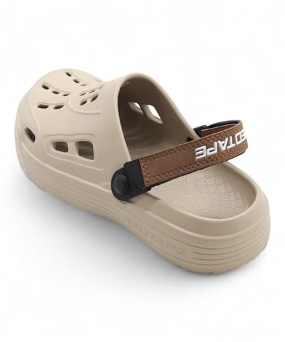 Image of Red Tape Mens Lightweight EVA Clogs Slip-On Comfortable Casual Footwear with Adjustable Back Strap and Anti-Slip Outsole