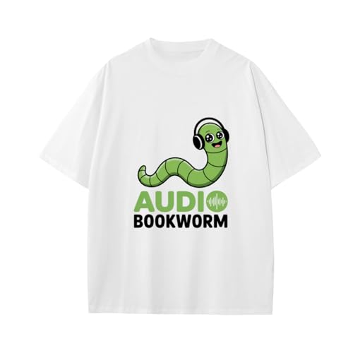 Cute Audio Bookworm Boys Girls Teens T-Shirt Anime Gift
