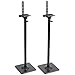 VideoSecu One Pair Height Adjustable Speaker Stands Mount Floor Stands Surround Sound Satellite Small Bookshelf Speakers Stand MS08B DA8