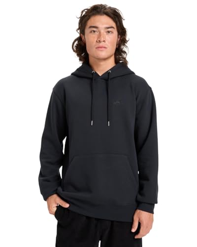 Quiksilver - Sudadera de Forro Polar con Capucha para Salt, Color Negro