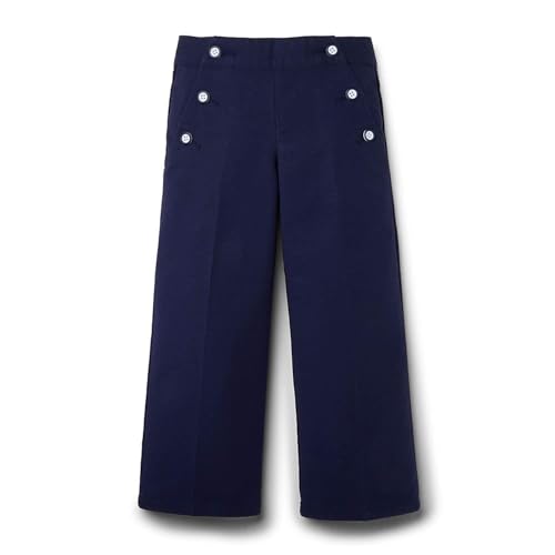 Image of Hope & Henry Girls' Wide Leg Cropped Pull-On Pant