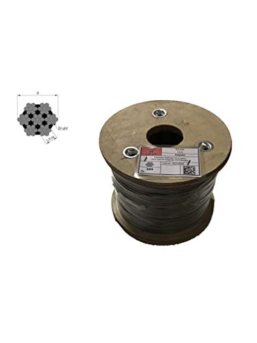 Stainless Steel Wire Rope 7X7 Medium Soft Stainless Steel A4_3 mm, Drahtdurchmesser 3mm, 10m - Image 2
