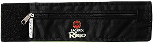 Bacardi Rigo - Damen Geldbörse mit Klettverschluß in Schwarz aus Kunststoff, Casual, Velcro closure, Wristlet, Armgelenk-Geldbörse mit Klettverschluß