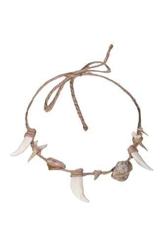 Maui Cosplay Shell Necklace Costume Accessories Tribal Wolf Tooth Claw Necklace Halloween Party Outfits Prop ﻿4