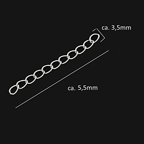 Perlin -100 Strands Metal Twist Chain - Twist Chain for Necklace Anklet, Bracelet, 5.5x3.5mm Link Chain (Gold) - Image 4