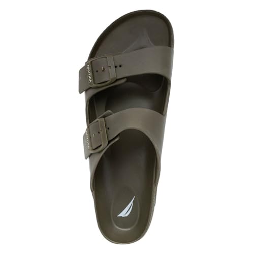 Nautica Men's EVA Double Buckle Slide Sandals - Adjustable Waterproof Slip-On Comfort Shoes for Casual Wear, Beach, and Poolside4