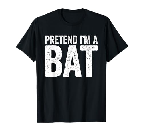 T-shirt assorti avec inscription « Pretend I'm A Bat » T-Shirt
