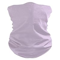 SyXIOP Light Purple Hot/Cold Weather UV protection wristband men neck gaiter Stretchy wristband face mask cloth for Snowboarding Snowboarding halloween mask tapa bocas para trabajar