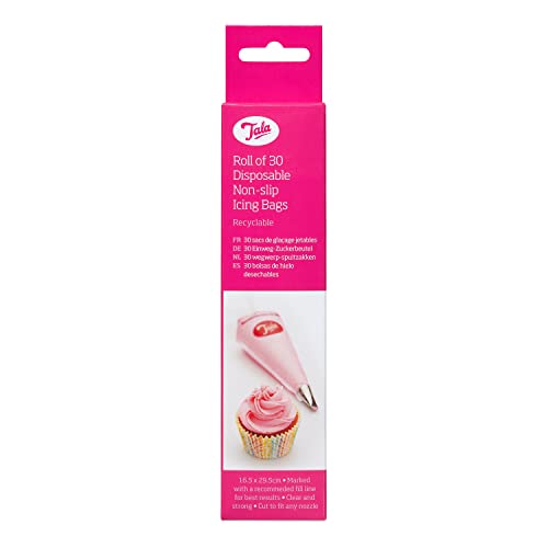 Tala Large Recycable Non-Slip Icing Bags, Pack of 30 Reusable High Quaility Piping Bags