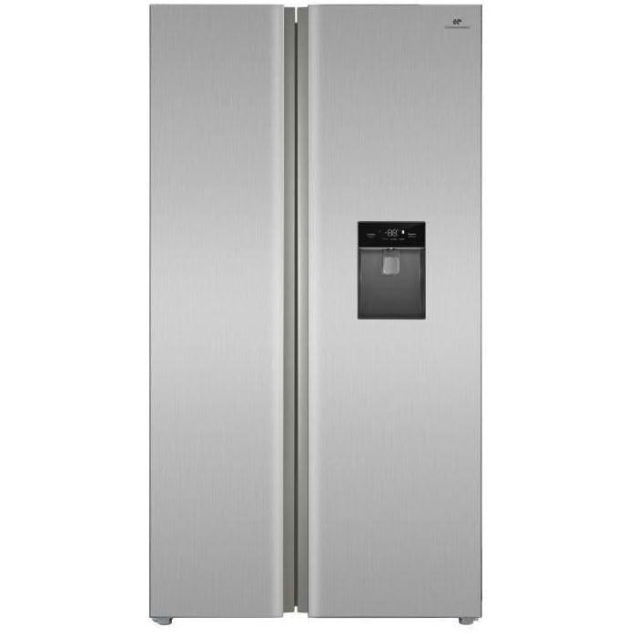 Continental Edison Réfrigérateur américain CERA505NFIXD - 503 L - Total No Frost (Sans givre) - Classe D - L92 x H177 cm - Inox