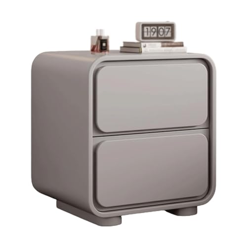 HJYBFA Elegante mesita de Noche, Mesa Auxiliar compacta con 3 Niveles de cajones, Mesa Auxiliar de Noche estructuralmente Estable