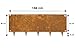 Wovar Rasenkante Cortenstahl 40 x 106 cm Flexibel - Pro Stück- Beeteinfassung Cortenstahl - Beetumrandung - Beetbegrenzung - Rasenkante Metall