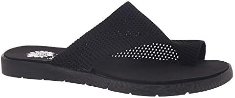Yellow Box Women's Feeza Slipper, Black, 9 | Image 3