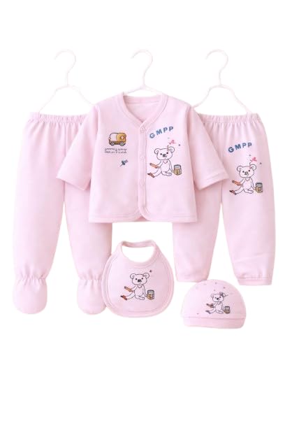 New Born Baby Summer Wear Baby Clothes 5Pcs Sets 100% Cotton Boys Girls Unisex Kids Cotton/Summer Suit Infant Clothes Firs... - Review, Price and Buying Guide