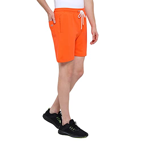 Image of AM SWAN Mens Premium Cotton Colourblocked Printed Stylish Comfort Knee Length Shorts