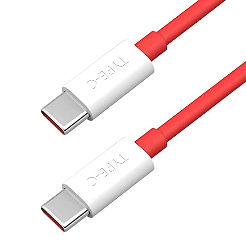 Image of Original Type C to C Cable Compatible for ONEPLUS NORD| 8| 8PRO| 7T | 7T Pro| 7| 7 Pro | USB 3.1 Type C Fast Dash Charging Data Cable (Cable only)