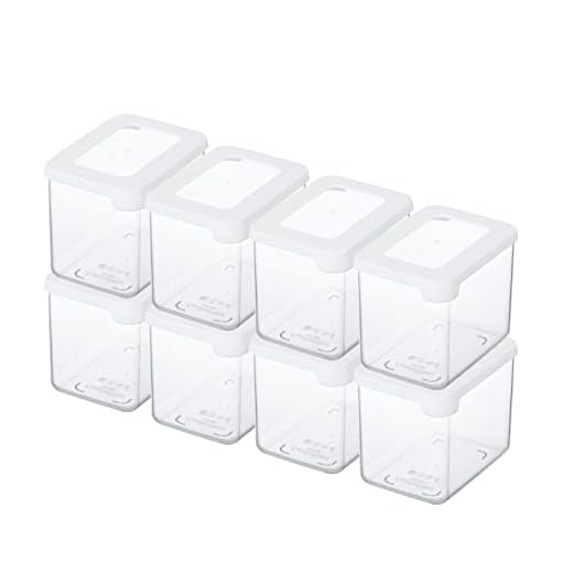 Torrförvaring för livsmedel 0,8 L - Set med 8 x Lufttäta Plastbehållare med Lock - Modulära BPA-fria Diskmaskinssäkra Behållare med Genomskinligt Fönster - Genomskinlig - 12,5x9x10cm - GastroMax