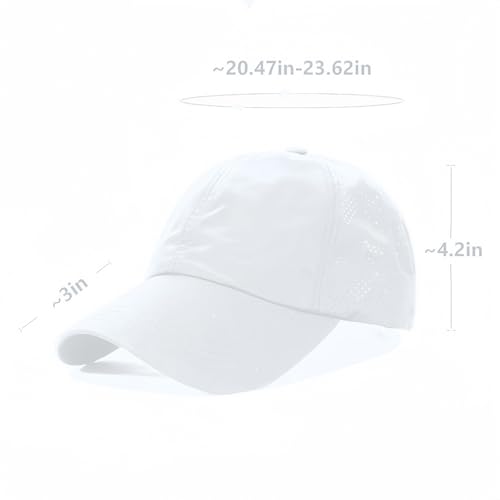 Image of Quick Dry Fit Baseball Cap - Water Repellent Sun Hat for Fishing, Running, Hiking, Golf, Surfing, Sailing, Boating