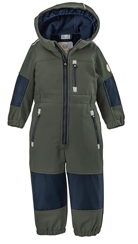 first instinct by killtec Kinder Softshell Overall mit Kapuze FIOW 35 MNS ONPC, dunkel waldgrün, 98/104, 38900-000