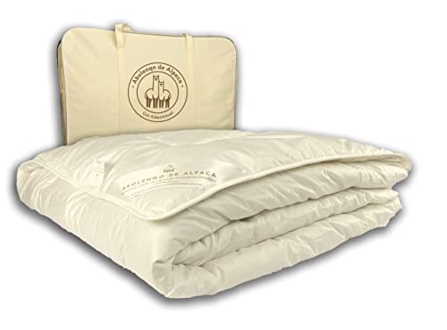 Bio Alpaka Bettdecke Ganzjahresdecke Füllung 100% Alpaka (Baby Alpaka) ca. 885g (135x 200cm) Cover