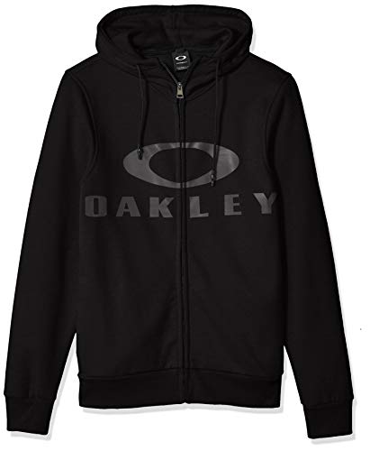 Oakley Men's Bark Fz Hoodie, Blackout, L