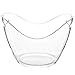Raincol Ice Bucket Clear Acrylic 8 Liter Plastic Tub For Drinks and Parties, Food Grade, Holds 5 Full-Sized Bottles and Ice 1