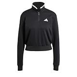 adidas Women's Sudadera Essentials Color Pop French Terry Crop Quarter-Zip
