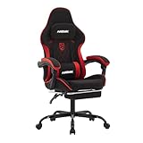 NIONIK Gaming Stuhl, Racing Gaming Chair mit Fußstütze Ergonomischer...