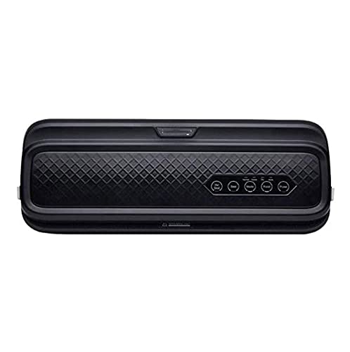DFYOZX Máquina selladora al vacío Completamente automática, máquina selladora al vacío incorporada en el Sistema de Sellado de Aire, Modos de Alimentos Secos y húmedos, fácil de Limpiar (Black)