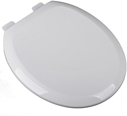 Slow Close Premium Plastic Round Toilet Seat, White