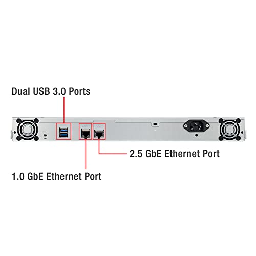 BUFFALO TeraStation Essentials 4-Bay Value-Focused Rackmount NAS 16TB (4x4TB) with Hard Drives Included