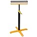 Heavy-Duty Single Roller Conveyor Stand, 500 LB Capacity Industrial Support for Pipes & Beams - Adjustable Yellow & Black Steel Stand for Moving Heavy Loads in Warehouse or Workshop