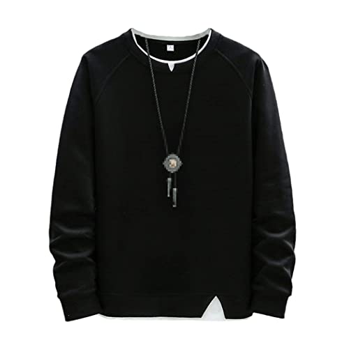 Sweat à capuche Harajuku pour éviter le froid, ensemble 2 pièces confortable homme noir XL