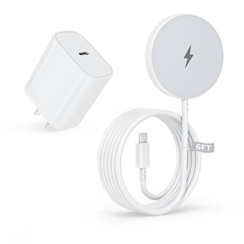 Magnetic Wireless Charger 6FT Fast Apple Mag-Safe Charger Magnet Charging