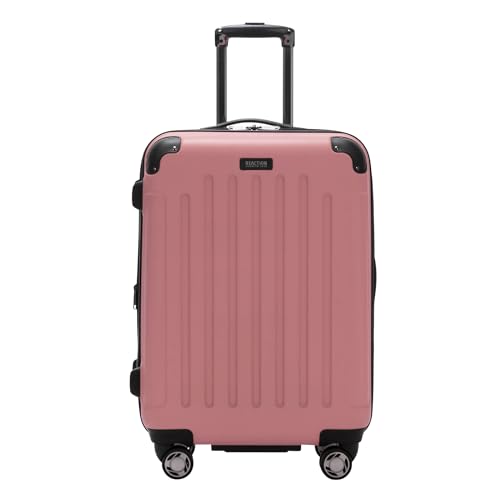 Image of Kenneth Cole REACTION Renegade Luggage Expandable 8-Wheel Spinner Lightweight Hardside Suitcase, Peony, 20-Inch Carry On, Renegade collection