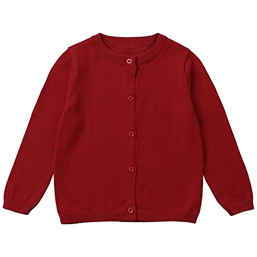 Girls Knitted Cardigan Sweater Kids Long Sleeve Button Cotton Uniform Sweaters Spring Autumn Knitwear3